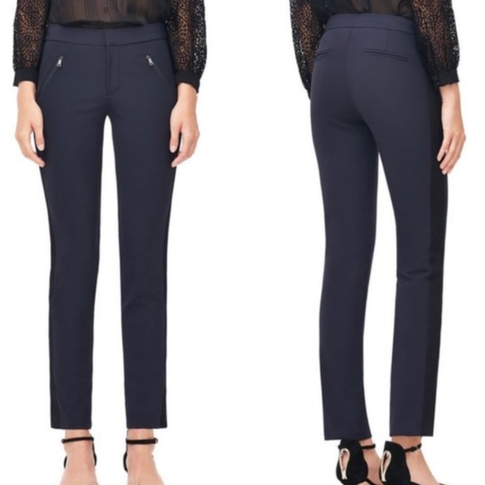 Rebecca Taylor Ava Navy Techy Pant, Size 4
